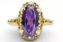 Ring Alexandrite 14K Yellow gold Vintage vrc134y